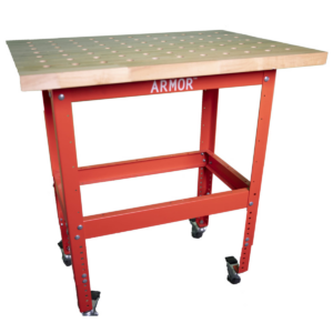 Armor 36"x25" Maple Top Mobile Assembly Table w/ Casters