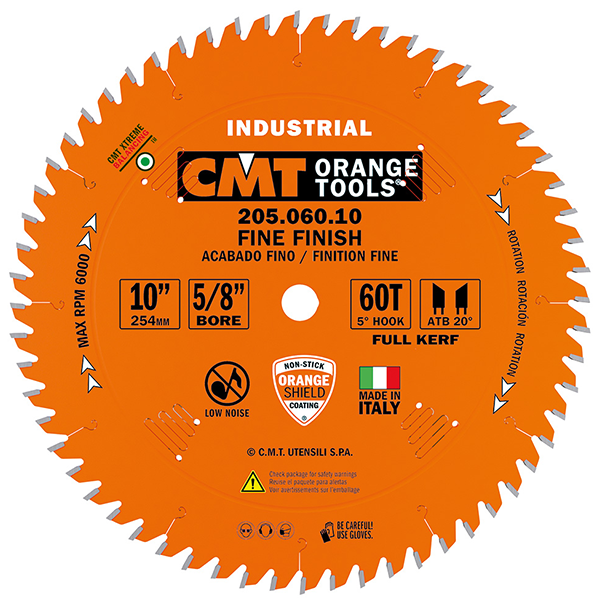 CMT Carbide Solid/Plywood Finish Cut Blade