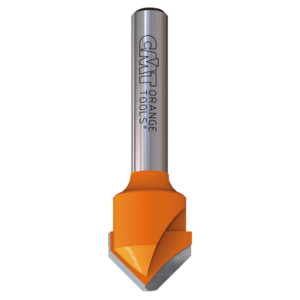 CMT V-Groove Aluminum Cutting Router Bits – 1/4 Shank