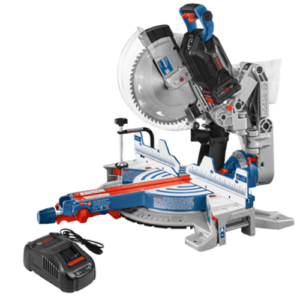 BOSCH 18 VOLT 12" GLIDE MITER SAW KIT W/8 AMP BATTERY AND CHARGER