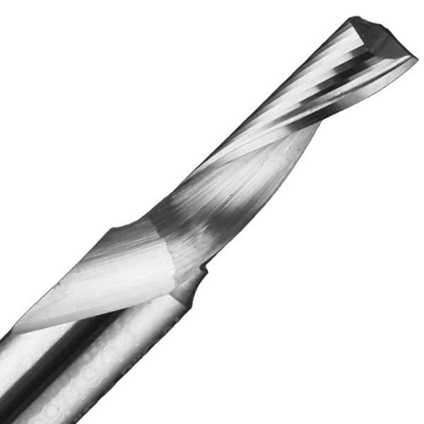 Single "O" Flute Upcut Bits for Aluminium