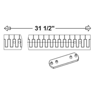 Wixey WR7003 - Sensor Strip Replacement (2 Pieces) for WR700