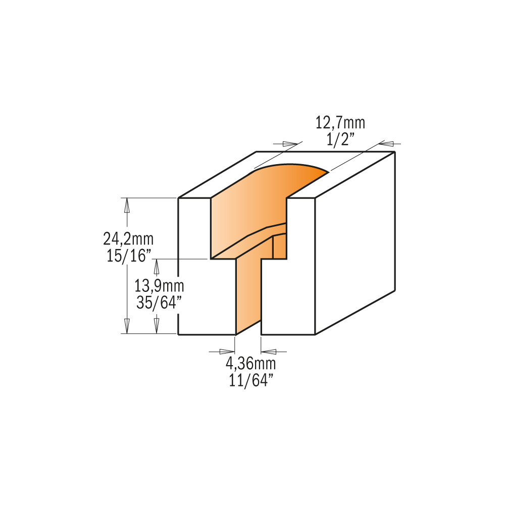 CMT Screw Slot Router Bit Counterbore - Image 3