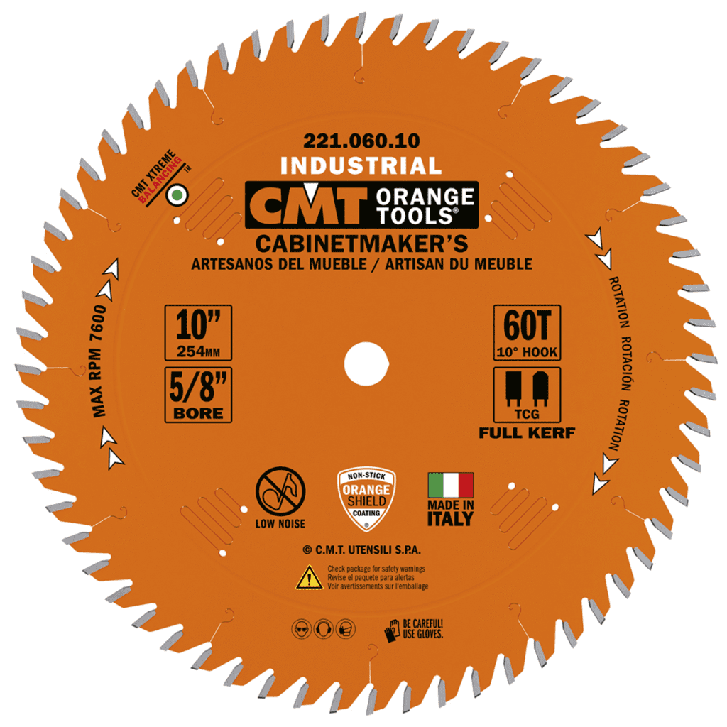 221.060.10 CMT Cabinetshop Blade 10" X 60 5/8" Bore