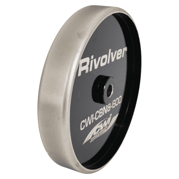 Rivolver 8" X 1.5" Radiused Edge CBN Grinding Wheel - 600 Grit