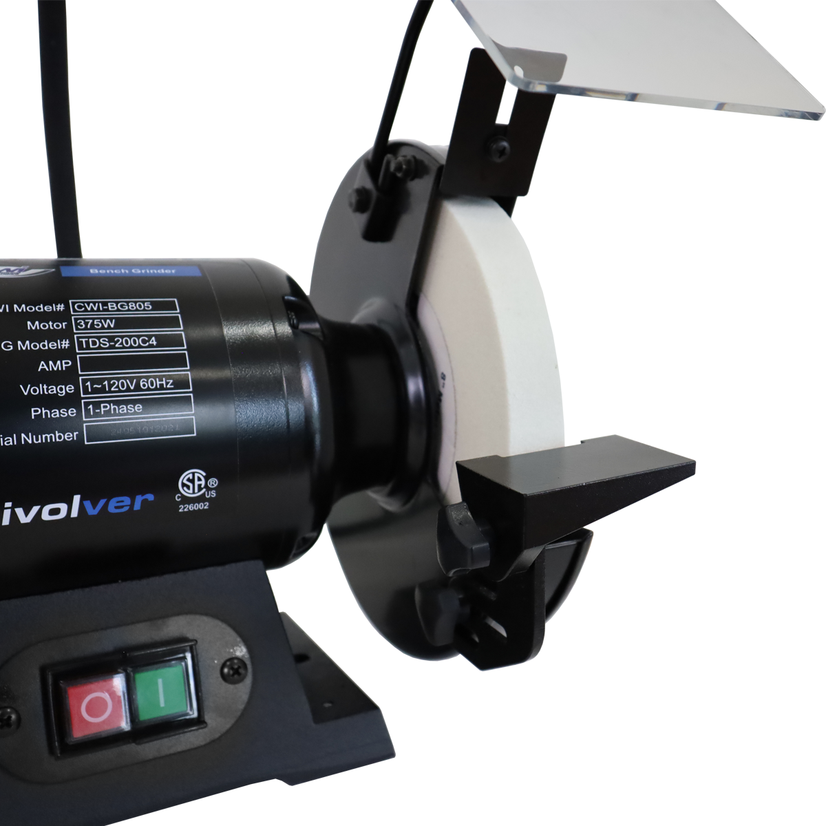 Rivolver 8″ Slow Speed 1/2 HP Bench Grinder – Canadian Woodworker