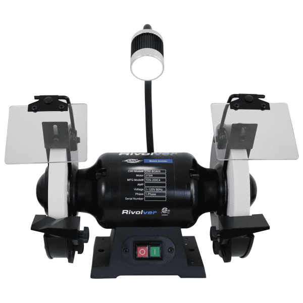 Rivolver 8" Slow Speed 1/2 HP Bench Grinder