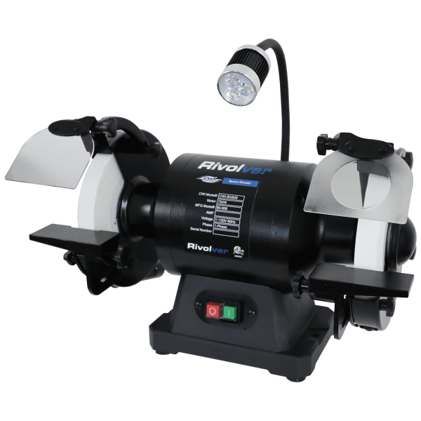 CWI-BG808 Rivolver 8" HD Slow Speed 1 HP Bench Grinder