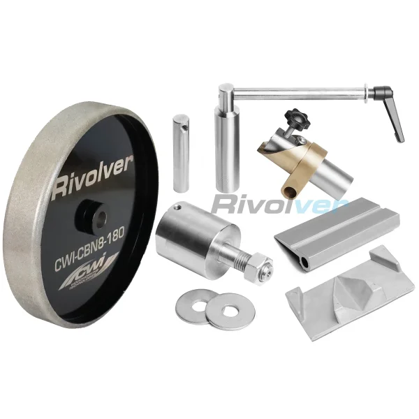 CWI-CBN-SK-1 Rivolver CBN Wheel Sharpening Kit w. 220 Grit CBN Wheel, 8 TPI