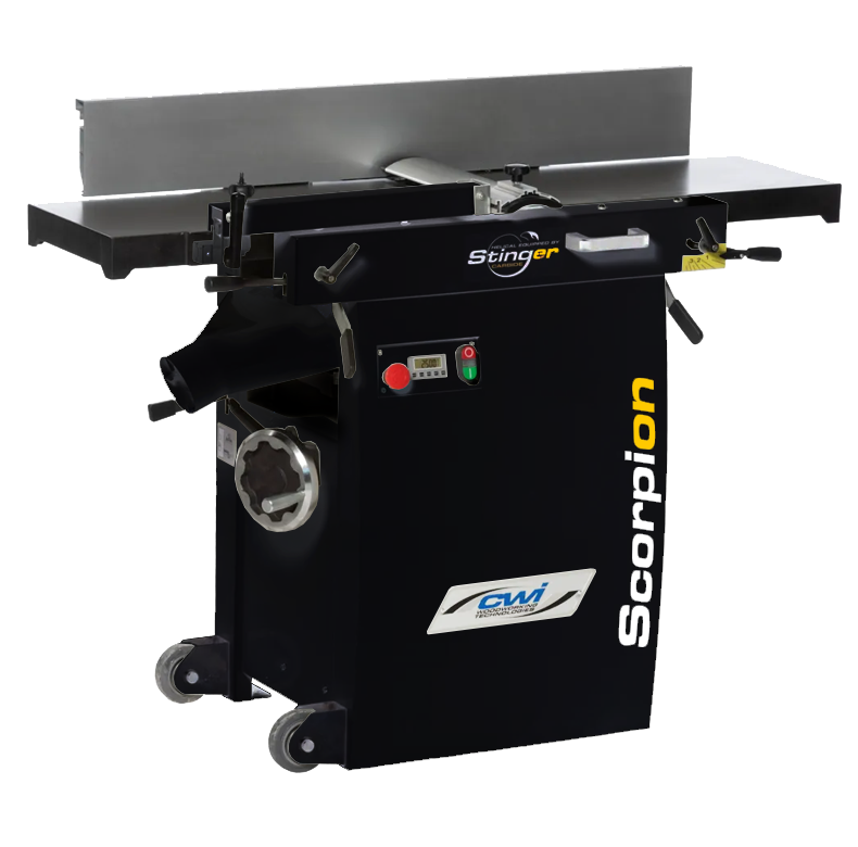 Scorpion 12″ 3 HP Helical Jointer/Planer – Canadian Woodworker