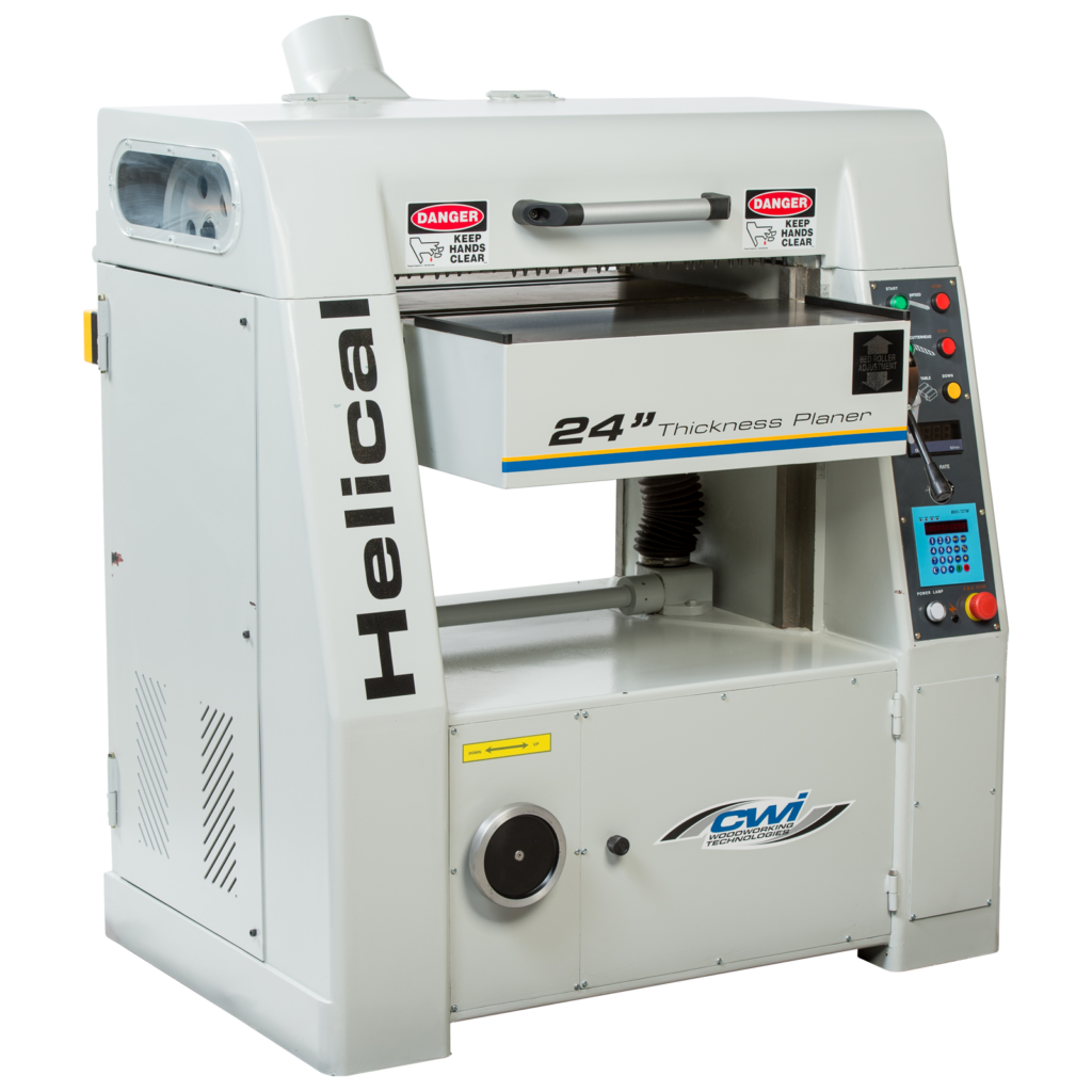 CWI-P1524HC Scorpion 24" Variable Speed 15 HP Helical Thickness Planer
