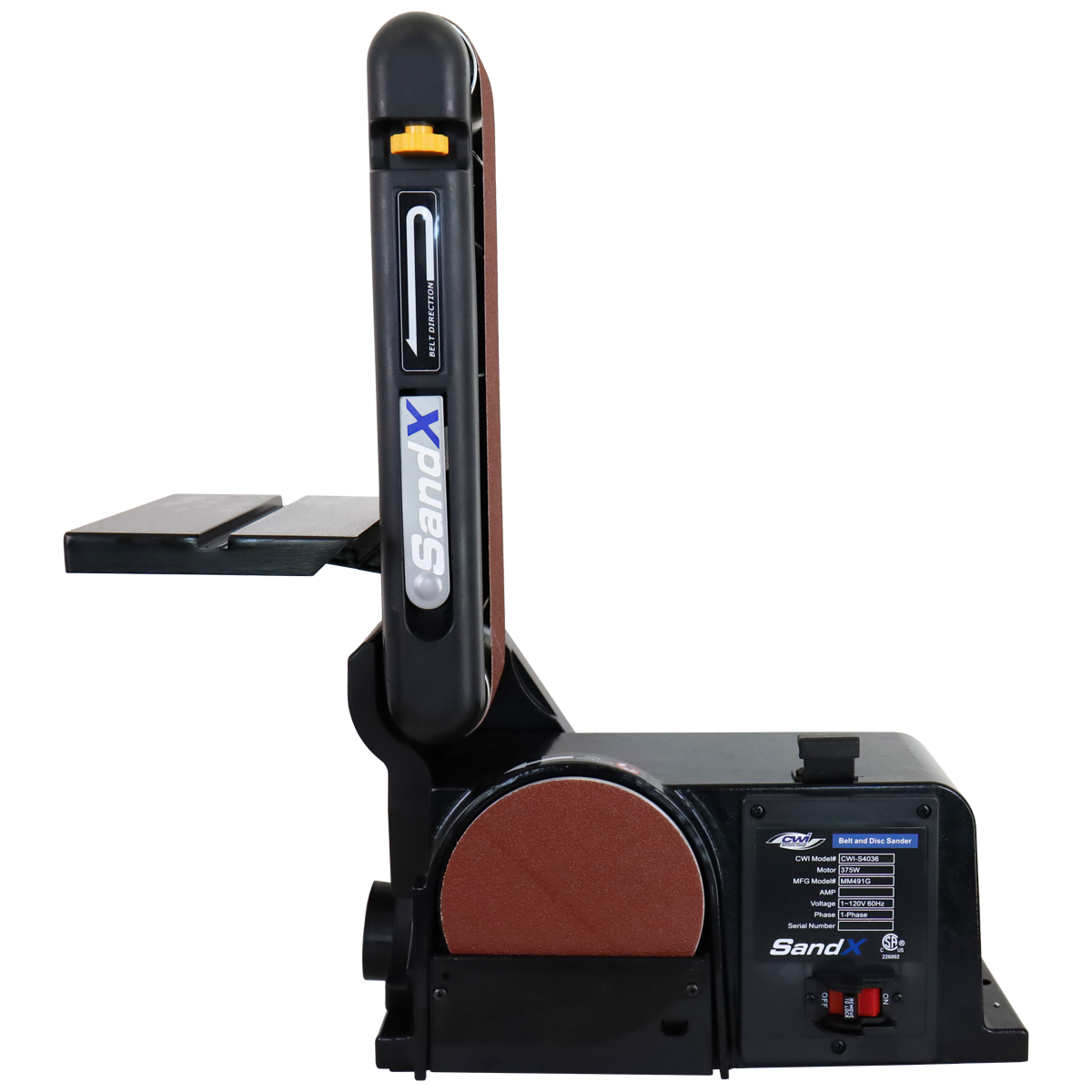 SandX 4″ X 36″ Belt & 6″ Disc Sander – Canadian Woodworker