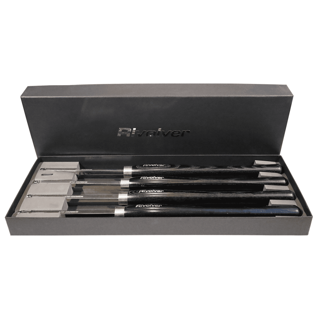 CWI-TT4-CT-L Rivolver 4 Piece Carbide Turning Tool Set w/15" Handle