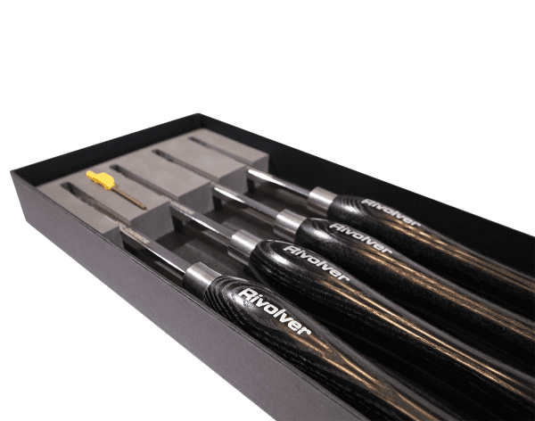CWI-TT4-CT-M Rivolver 4 Piece Carbide Turning Tool Set w/12.5" Handle