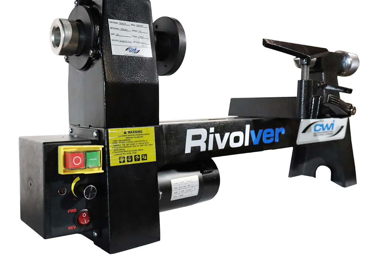 CWI-WL125 Rivolver 8" x 12" Vari-Speed Wood Lathe