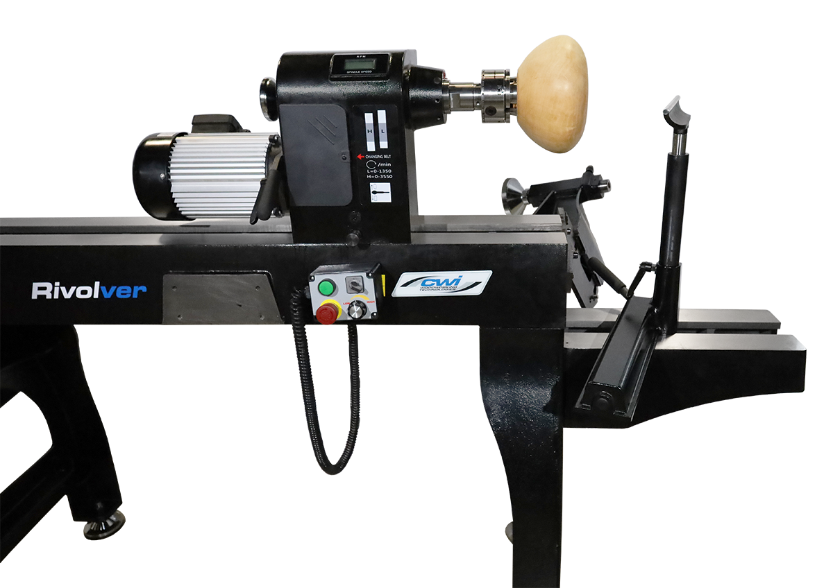 CWI-WL825 Rivolver 20" x 32" Vari-Speed Wood Lathe with Optional Bed Extension
