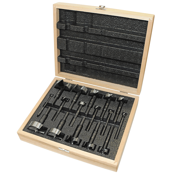 F031BSI016K Fisch 16pc Black Shark Forstner Bit Set, Imperial