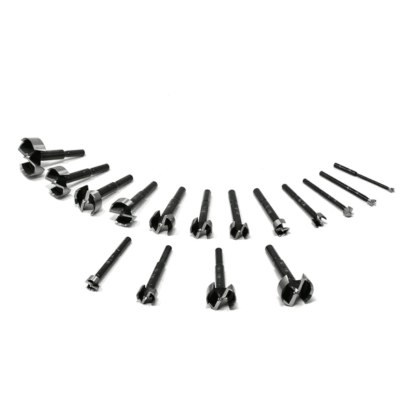 F031BSI016K Fisch 16pc Black Shark Forstner Bit Set, Imperial