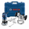 GKF125CEPK Bosch 1.25 HP VS Palm Router Kit w/ Fixed and Plunge Base