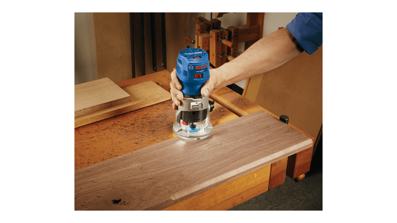 Bosch 1.25 HP VS Palm Router Kit w/ Fixed and Plunge Base