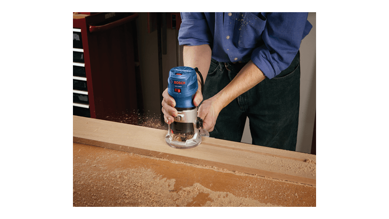 Bosch 1.25 HP VS Palm Router Kit w/ Fixed and Plunge Base