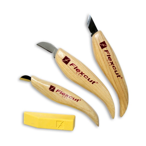 KN115 Flexcut 3 PC Chip Carving Set