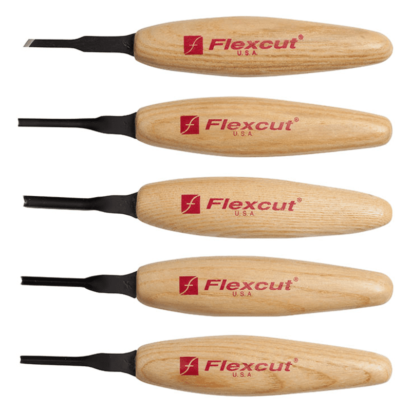 MT930 Flexcut Micro Tool 3mm 5 Piece Chisel Set
