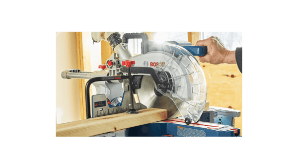 Bosch 18 Volt Cordless 10" Slide Miter Saw Kit w/ 8 Amp Battery / Charger and T4B Stand