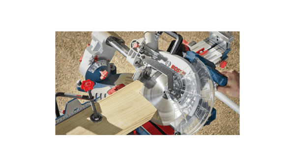 Bosch 18 Volt Cordless 10" Slide Miter Saw Kit w/ 8 Amp Battery / Charger and T4B Stand