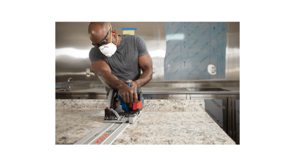 Bosch 18 Volt 5.5" Track Saw Kit w/ 8 Amp Battery and Charger (Includes 2-63" Tracks and Carry Case)