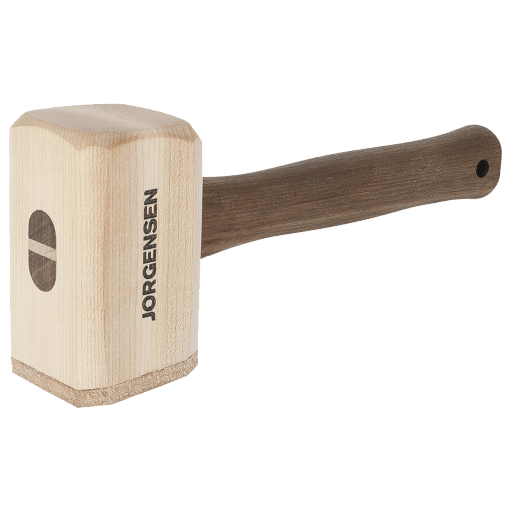 70366 Jorgensen Leather Faced Maple Mallet