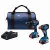 GXL18V-233B25 Bosch 18 Volt 1/2" Hammer Drill w/ 2-In-1 Impact Driver Kit