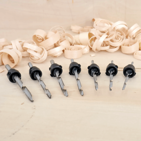 WJ70-406 Whisky Jack 7 Piece Tapered Countersink Set