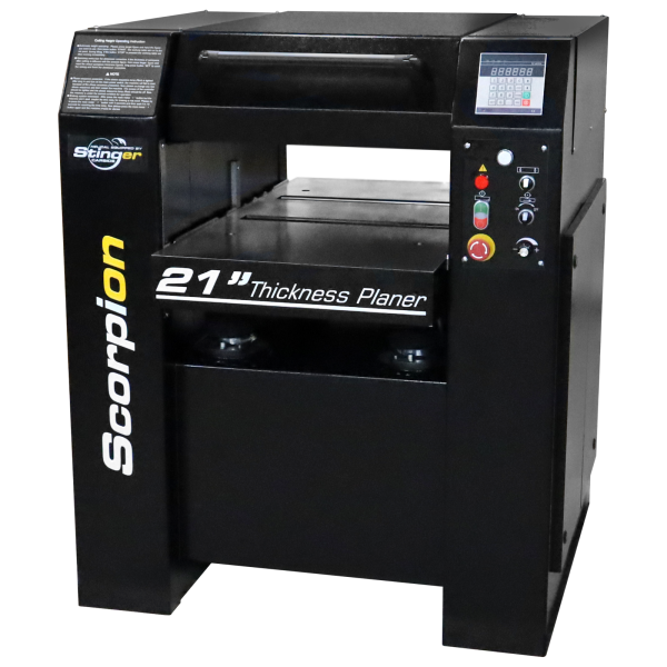 CWI-P0721HC Scorpion 21" Vari-Speed 7.5 HP Helical Thickness Planer (1-Phase)