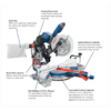 CM10GD Bosch 10" Dual-Bevel Glide Miter Saw